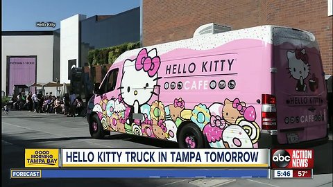 The Hello Kitty Cafe Truck rolls into Tampa on Saturday