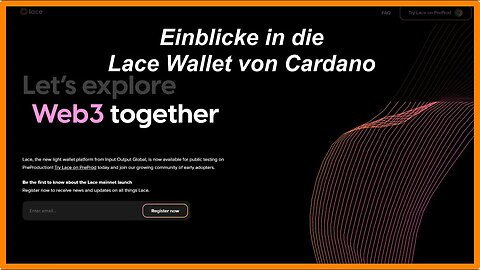 Einblicke in die Lace Wallet von Cardano