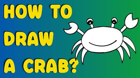 How to draw a Crab | Crab Easy Drawing Tutorial Step by Step