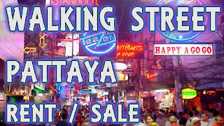 walking street 2020 / 2021 Pattaya Thailand business rent sale