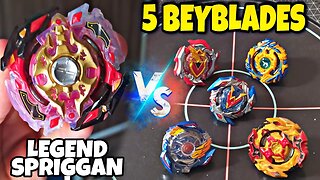 legend spryzen vs 5 beyblades burst