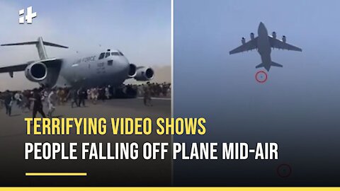 Taliban in Afghanistan: Terrifying Video Shows People Falling Off Plane Mid-Air In Kabul