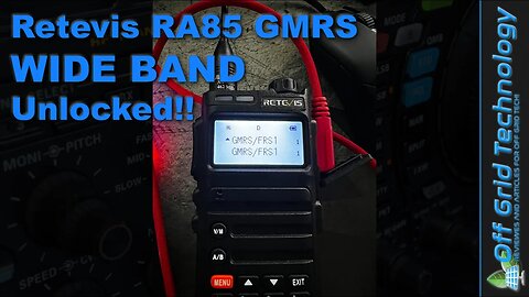 Retevis RA85 GMRS Radio Wideband Unlocked | Offgrid Technology
