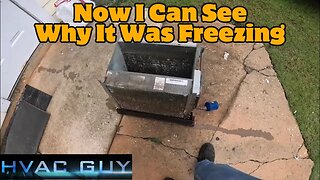 Water In The Emergency Pan Was Evidence Of Ice! #hvacguy #hvaclife