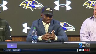 Baltimore Ravens introduce first-round draft pick Oklahoma Wide Receiver Marquise "Hollywood" Brown
