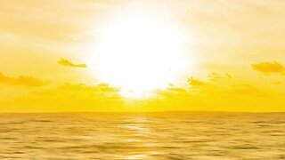 Animated Sea With Sunset Background Backdrop Motion Graphics Copyright Free