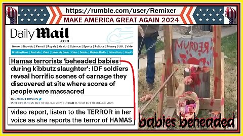 GAZA ANIMALS behead babies because of biden