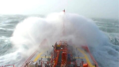 Ship in Storm | Chemical Tanker Facing Storm Force 12