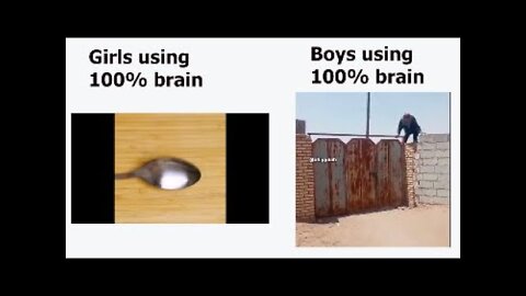 100% use of Brain by Girl OR Boy | Funny Meme Video | Dark MeMe