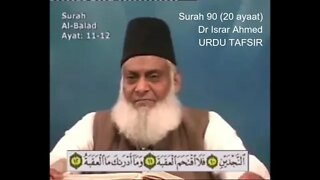 SAL Entertainment Provide: 90 Surah Balad - Tafseer e Quran by Dr Israr Ahmed Urdu