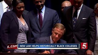 Bill Helping Black Colleges Signed Into Law