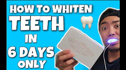 How to whiten teeth in 6 days