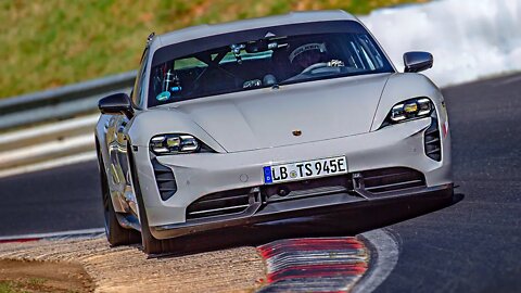 2023 Porsche Taycan TURBO S PERFORMANCE KIT beats the Model S Plaid on the Nürburgring: On Board