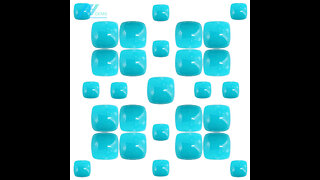 Natural turquoise square shape 8mm *8mm cabochon Top Quality Blue turquoise Square Cabochon Loose Calibrated Gemstone 20231222-05-08