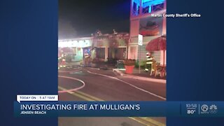 Mulligan's Beach House Bar & Grill catches fire in Jensen Beach