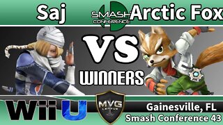 Saj (Sheik) vs. Arctic Fox (Fox) - SSB4 Winners R4 - SC43