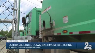 Coronavirus outbreak shuts down Baltimore recycling