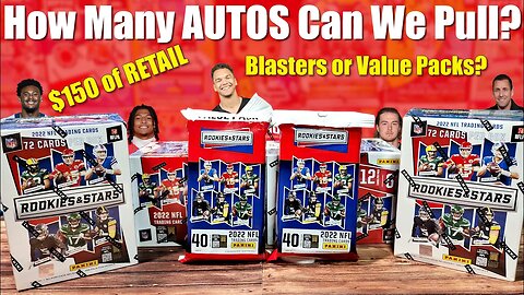 BLASTERS vs VALUE PACKS | 2022 Rookies & Stars Football Card Retail REVIEW Pulling AUTOS and ROOKIES