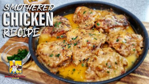 Smothered Chicken and Gravy Recipe | Comfort Food Recipe