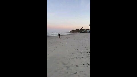 Illegal aliens landing at Solana Beach, California, this morning.