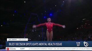 Simone Biles' Olympic decision puts mental health in spotlight