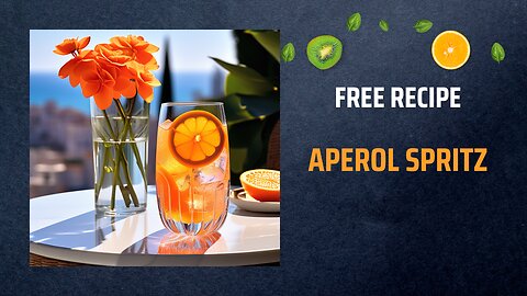 Free Aperol Spritz Recipe 🍹🍊✨Free Ebooks +Healing Frequency🎵