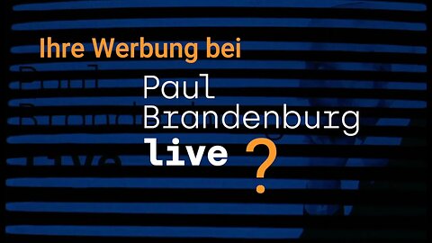 Sponsor gesucht für "Paul Brandenburg live"!