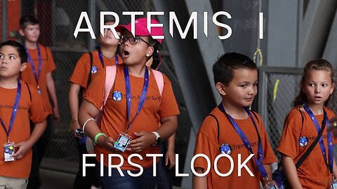 NASA Leaders Surprise Students With First Look at Artemis Rocket and Orion Spacecraft