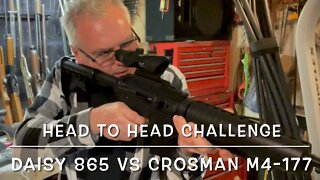 Budget friendly head to head challenge: Daisy 856 vs Crosman M4-177 multi pump pellet guns