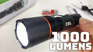 EBL AL35 Rechargeable 1000 Lumens Cree XPL LED Handheld Flashlight Review