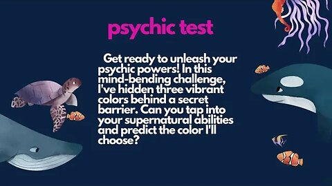 Unlock Your Psychic Powers: Pick a Color Challenge | YouTube Shorts