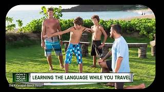 Learning the language while you travel