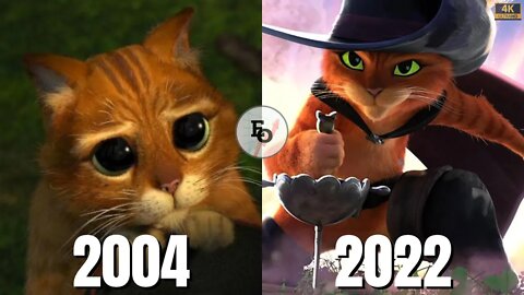 Evolution of PUSS In BOOTS (Shrek) in Movies [ 2004-2022] Puss In Boots: The Last Wish Trailer