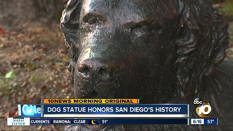 Dog statue in Gaslamp highlights obscure part of San Diego history