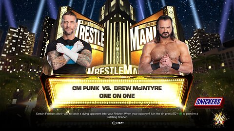 WWE 2k24 CM Punk vs Drew Mcintyre