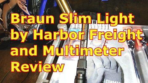 Braun Slim Light by Harbor Freight and Multimeter Review