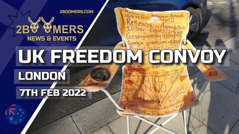 UK FREEDOM CONVOY LONDON ON THE 7TH FEBRUARY 2022