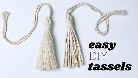 Super EASY Macrame Tassel DIY