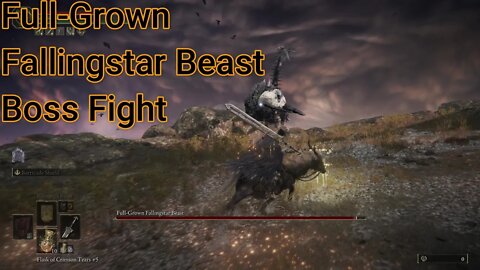 Elden Ring: Full Grown Fallingstar Beast Boss Fight