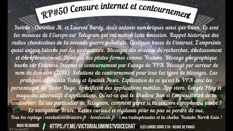Radio Pléiades #50 - Censure internet et contournement