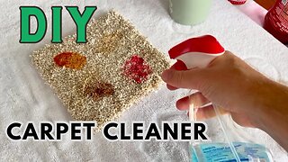 DIY Carpet Cleaner / Carpet Cleaning Solution. Homemade with only 3 ingredients