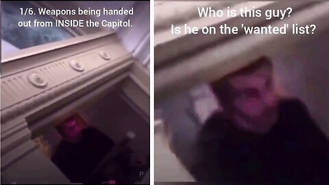 Video appears to show Officer handing out Weapons through window of the US Capitol on J6 👮