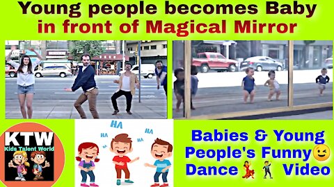 Babies & Young peoples Funny Dance in front of a Magical Mirror | Edited with Scooby doo papa | KTW