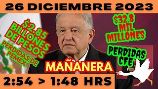 💩🐣👶 AMLITO | Mañanera *Martes 26 de diciembre 2023* | El gansito veloz 2:54 a 1:48.