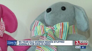 90-Year-Old Woman Makes Stuffed Animals For Kids In Need