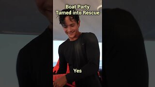 He jumped In The Water To Fix The Boat…