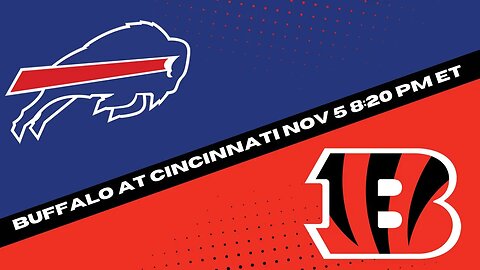 Buffalo Bills vs Cincinnati Bengals Prediction and Picks - Sunday Night Football Pick Week 9