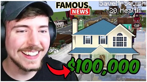 Mr Beast Buys Minecraft Creator A Hundred Thousand Dollar House | Famous News