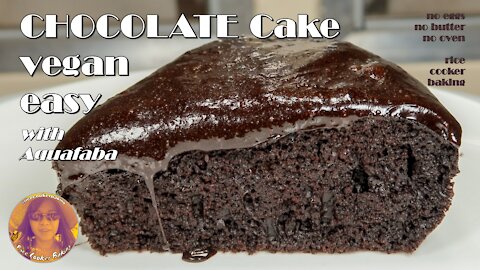 Chocolate Cake Vegan Easy | Without Oven | EASY RICE COOKER CAKE RECIPES