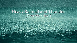 HEAVY RAINFALL WITH THUNDER AMBIENT SLEEP SOUNDS - Past Stream